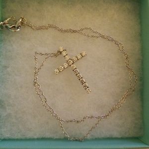 18k Gold diamond 16" chain